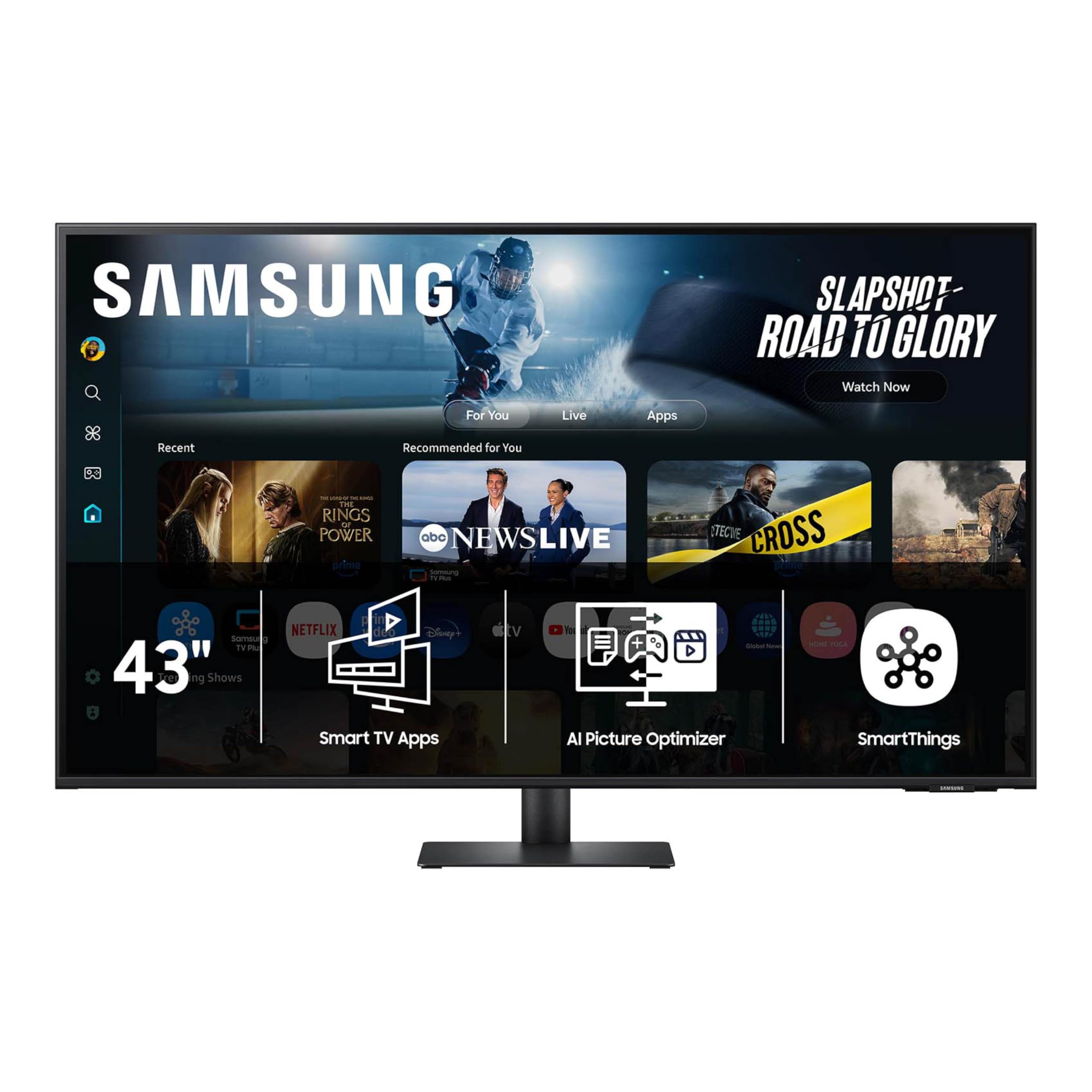 Photo 1 of Samsung 43” Smart Monitor M7 (M70F) 4K UHD Display, Samsung Vision AI, Smart TV Apps, Gaming Hub, USB-C, HDMI and USB-A, Black, LS43FM702UNXZA, 2025