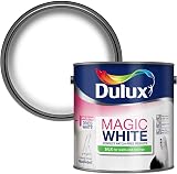 Dulux Magic White Silk Emulsion Paint 2.5 L Walls Ceilings Pure Brilliant White