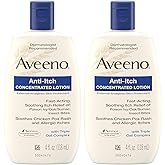 Aveeno, Anti-Itch Concentrated Lotion, 4 fl oz- Pack of 2