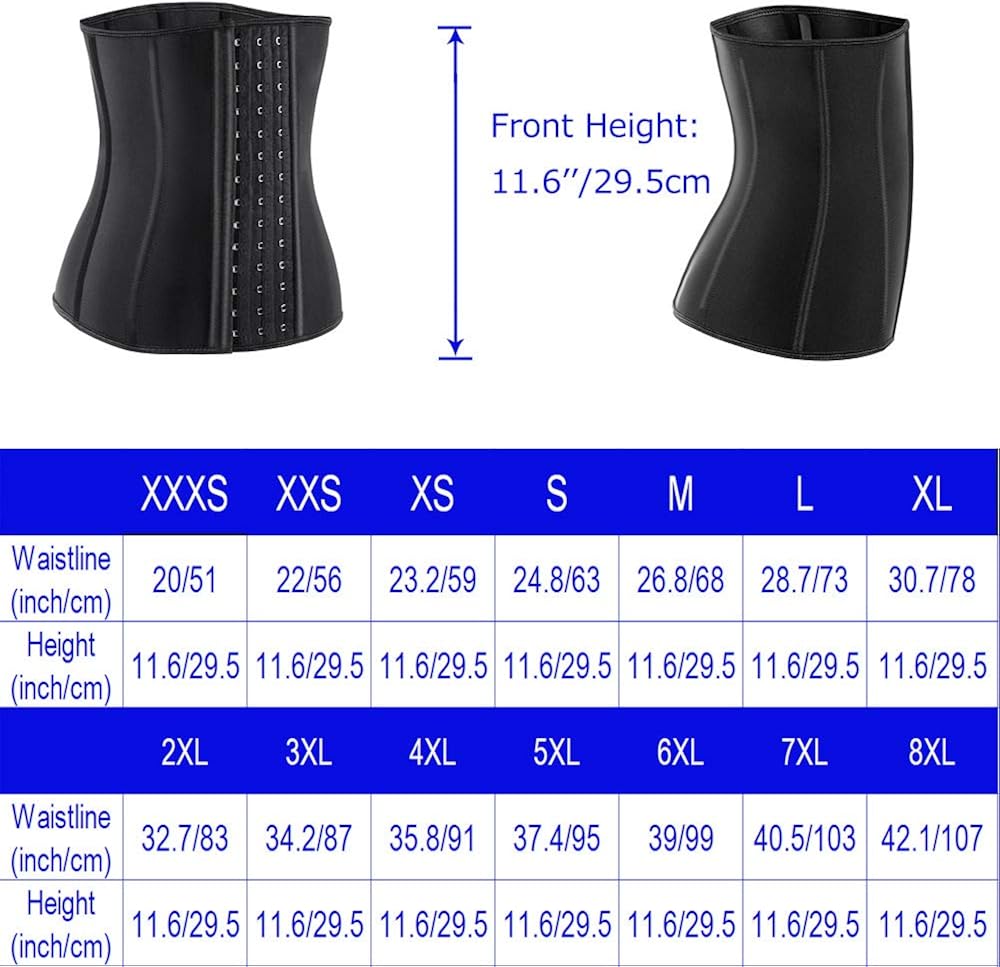 ECOWALSON Waist Trainer for Women Corset Cinher Body Shaper with Steel Bones and Extender at  Women’s Clothing store