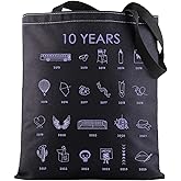 G2TUP Korean Group 10th Anniversary Tote Bag Army Lover Gift Singer Music Shopping Bag for Music Fans Korean Group Merch