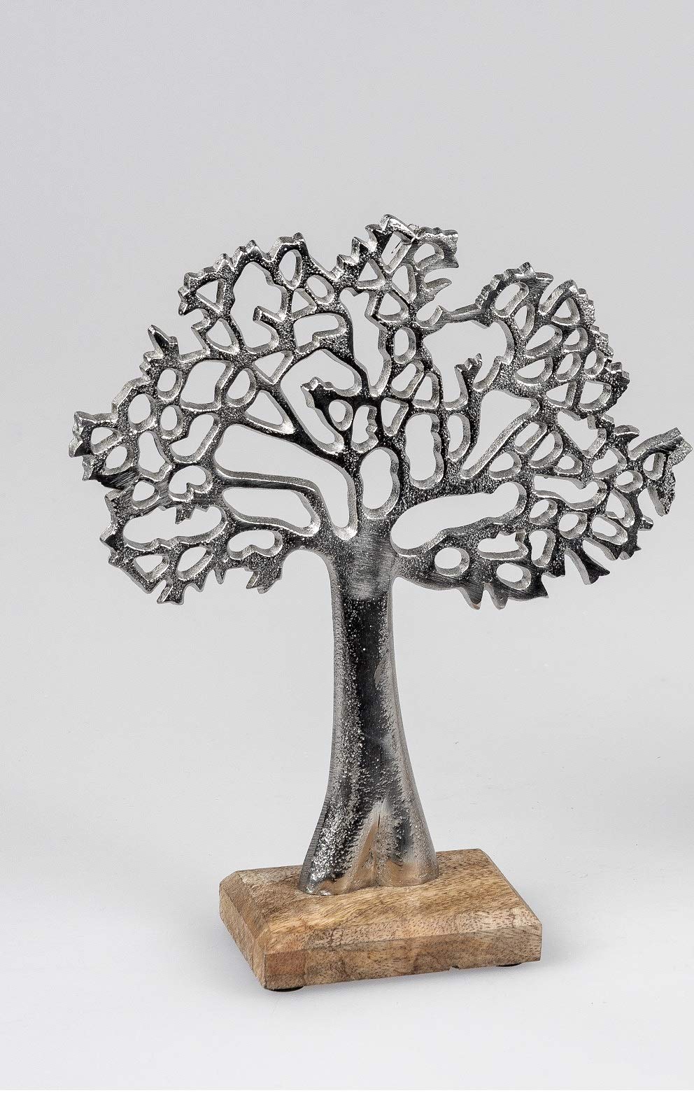 formano Tree of Life Aluminium with Mango Wood Approx. 27 cm