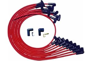 WIRE SET MOROSO ULTRA SBC OVER THE VALVE COVER 90 PLUG HEI, RED WIRE