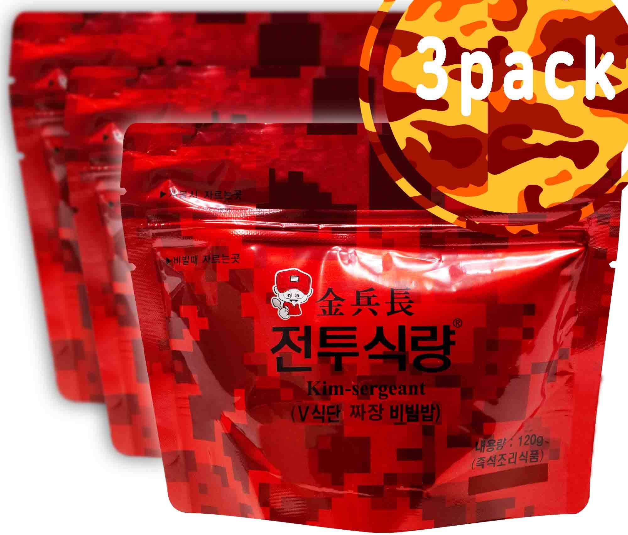 Foreign Civilian Mre Food Jjajang Rice Bibimbap I 3Pack Instant Military Combat Bibimbap Noodle Ready To Eat Individual Ration M R E