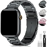 PODOEIL Compatible with Apple Watch Bands 45mm 44mm 42mm 49mm 41mm 40mm 38mm for Men Women, Stainless Steel Metal Watch Band for iWatch Ultra2 Ultra SE2 SE Series 9 8 7 6 5 4 3 2 1