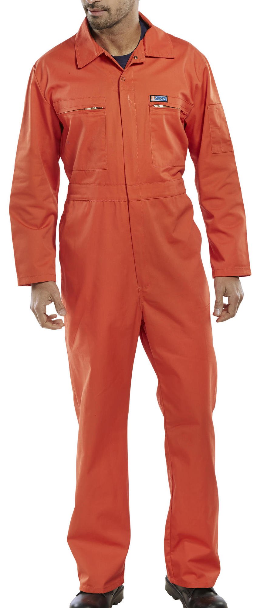 B-Super Click Workwear Boilersuit Orange 48