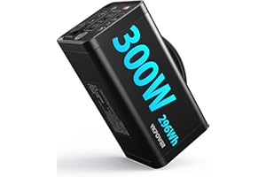 YKPOWER Power Station 80000mAh,Solar Generator with 300W AC Outlet,296Wh Lithium Battery Portable Power Station with 8 Port Power Bank for home use,RV,Outdoor,Camping