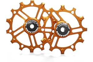 IMPALAPRO - Set of 2 Ceramic Jockey Wheels 12T-14T Aluminium 7075 CNC for 9 to 12 Speeds