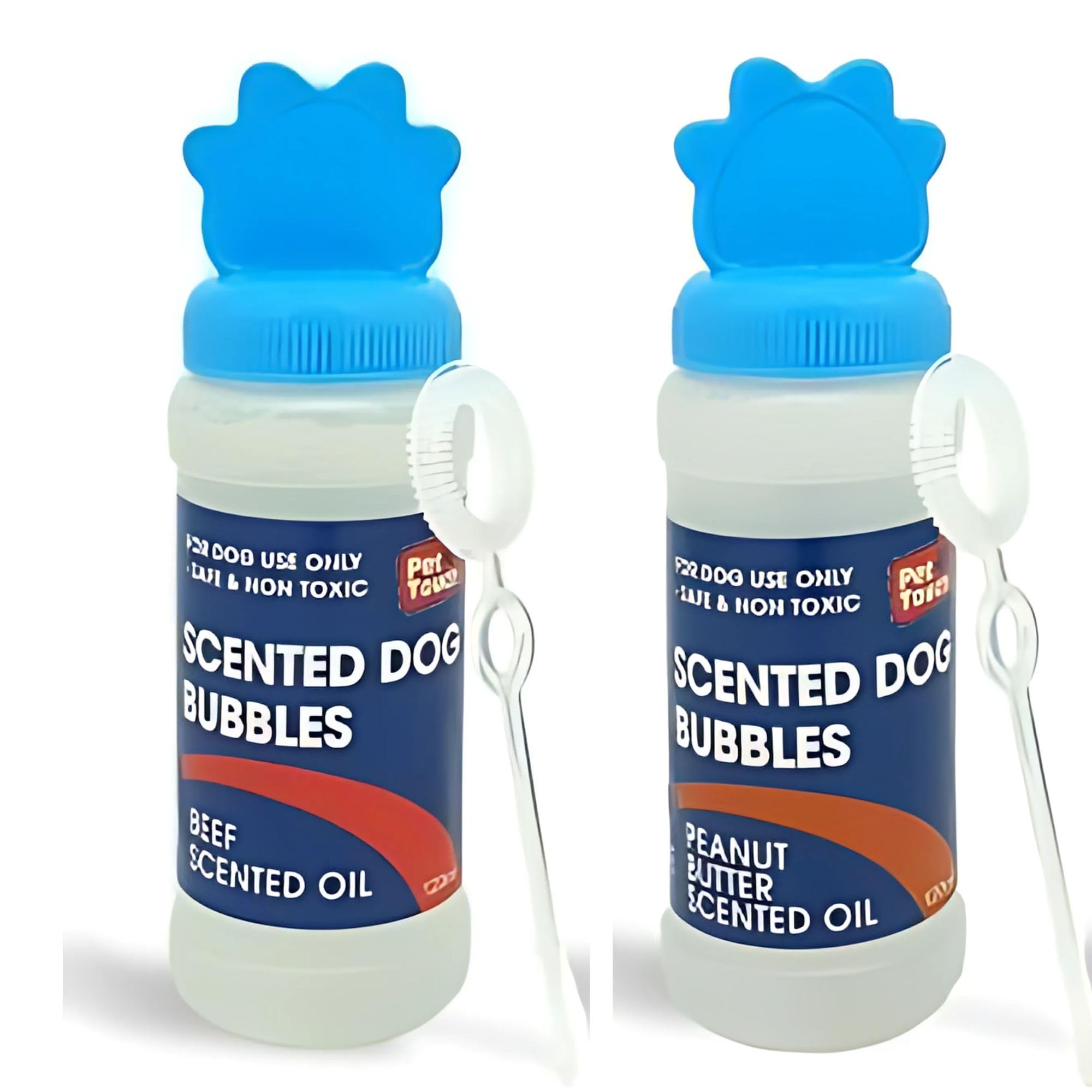 2 X 120 ml Blowing Bubbles for Dogs (Peanut Butter and Beef)