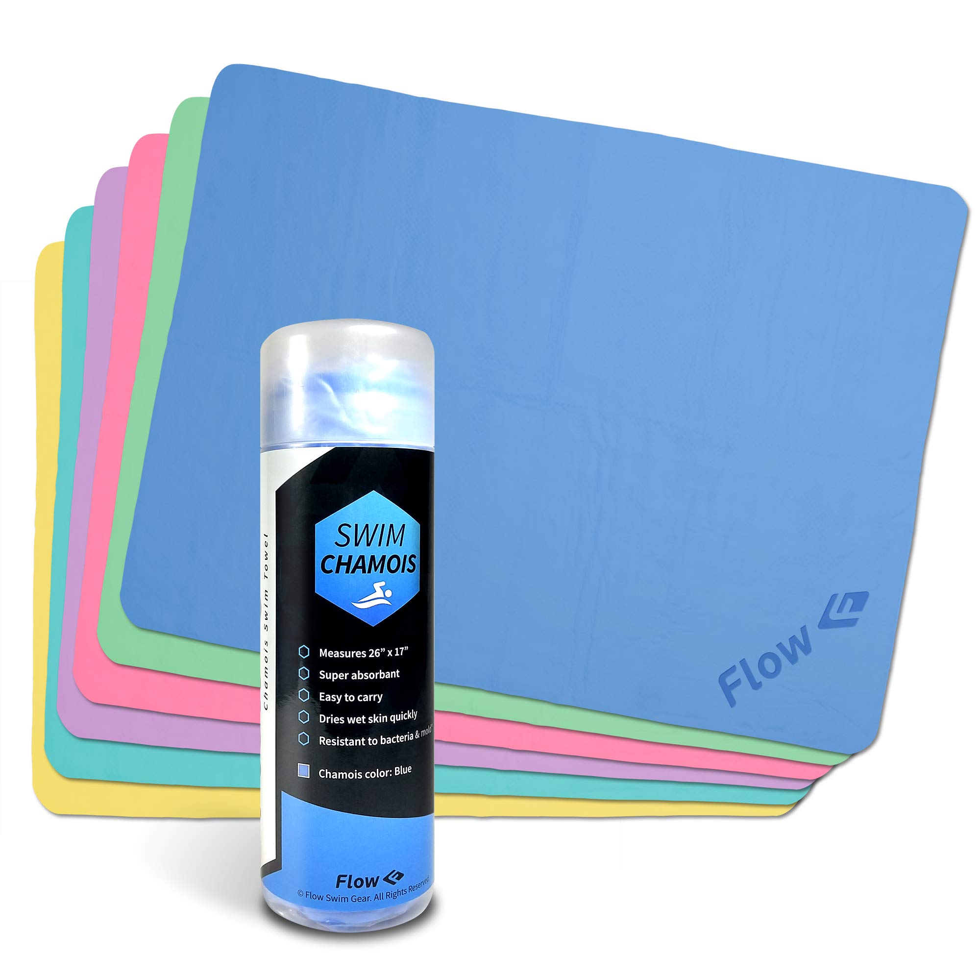 Flow Swim Chamois Towel - 26" x 17" (Yellow)