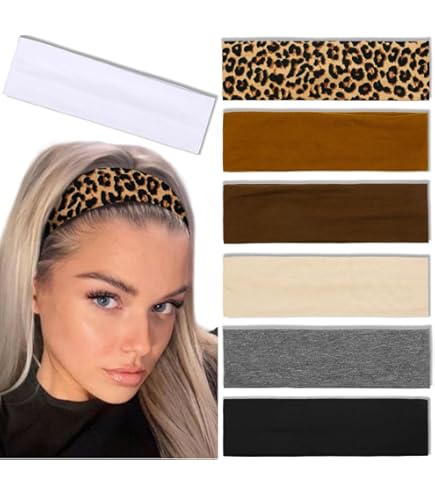 Elastic Sports Hairbands 25 Pack Women Yoga Fitness Hair Wraps Daily Use Olbye Wide Headbands Women - Non Slip Knotted Headband Set  main image 4