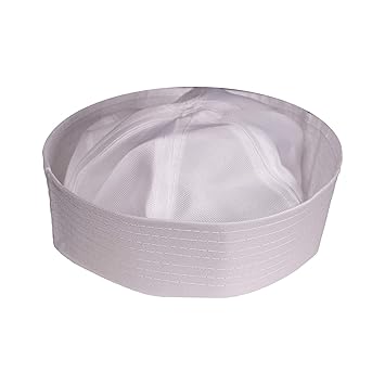 baby white sailor hat