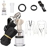 Penis Extender Stretcher Kit, ZYQDTB Penis Pump Adjustable Training Kit Adult Sex Toys for Men Dual-Wear Traction Device, Mal