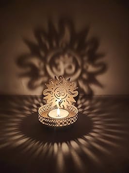 Candor Home Decors Diya Shadow Shadow Diya Deepawali Diwali Traditional Decorative Diya for Home/Office Religious Tea Light