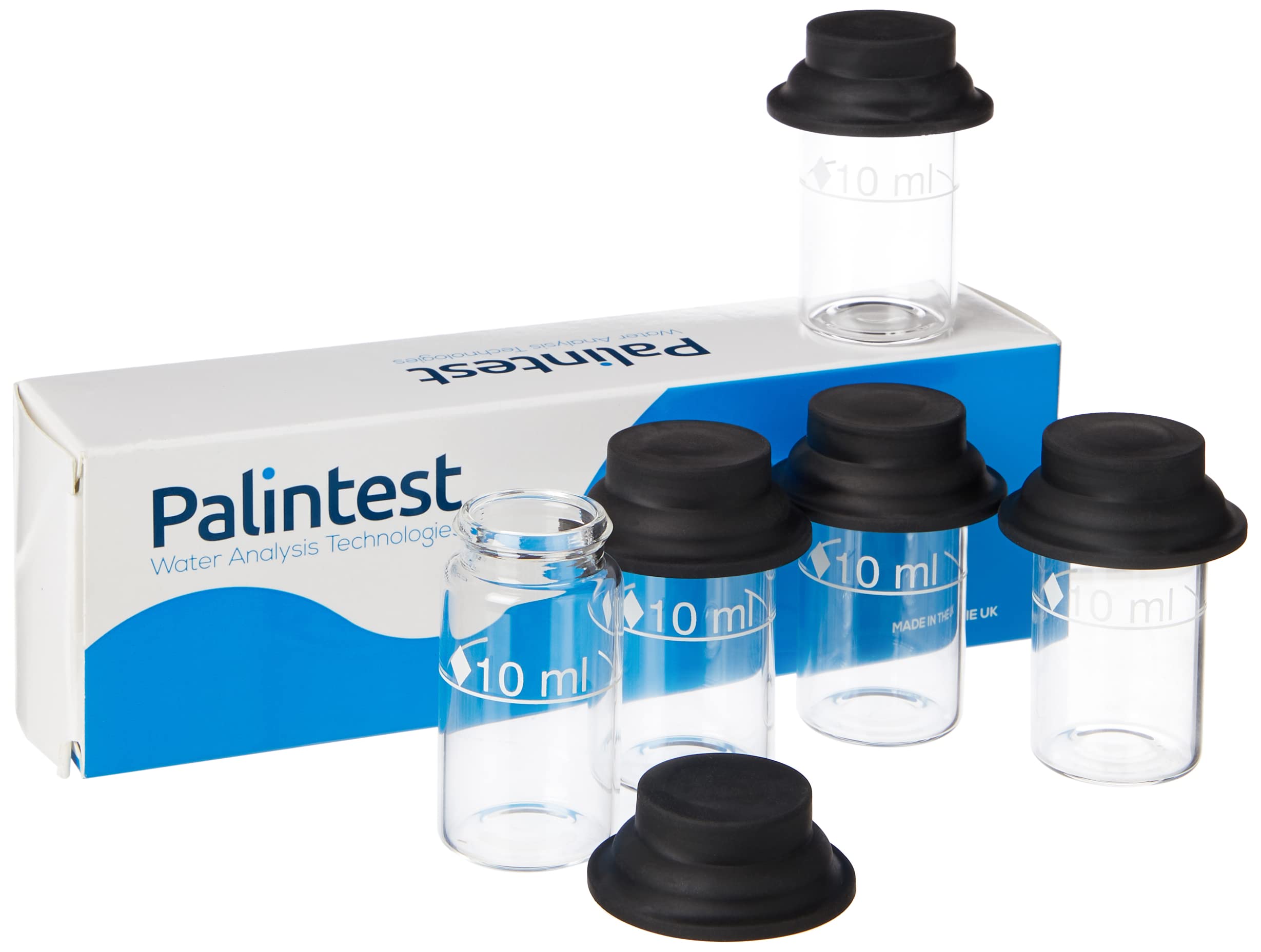 Palintest PT 555 Round Test Tubes 10ml for Pooltest 3and 6 - Pack of 5