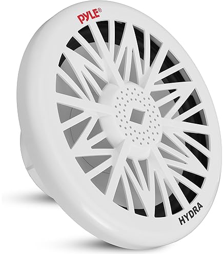 Subwoofer, 10", White, With LEDs
