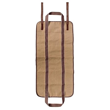 Lienzo portátil de leña de almacenamiento de madera bolsa de asas ...