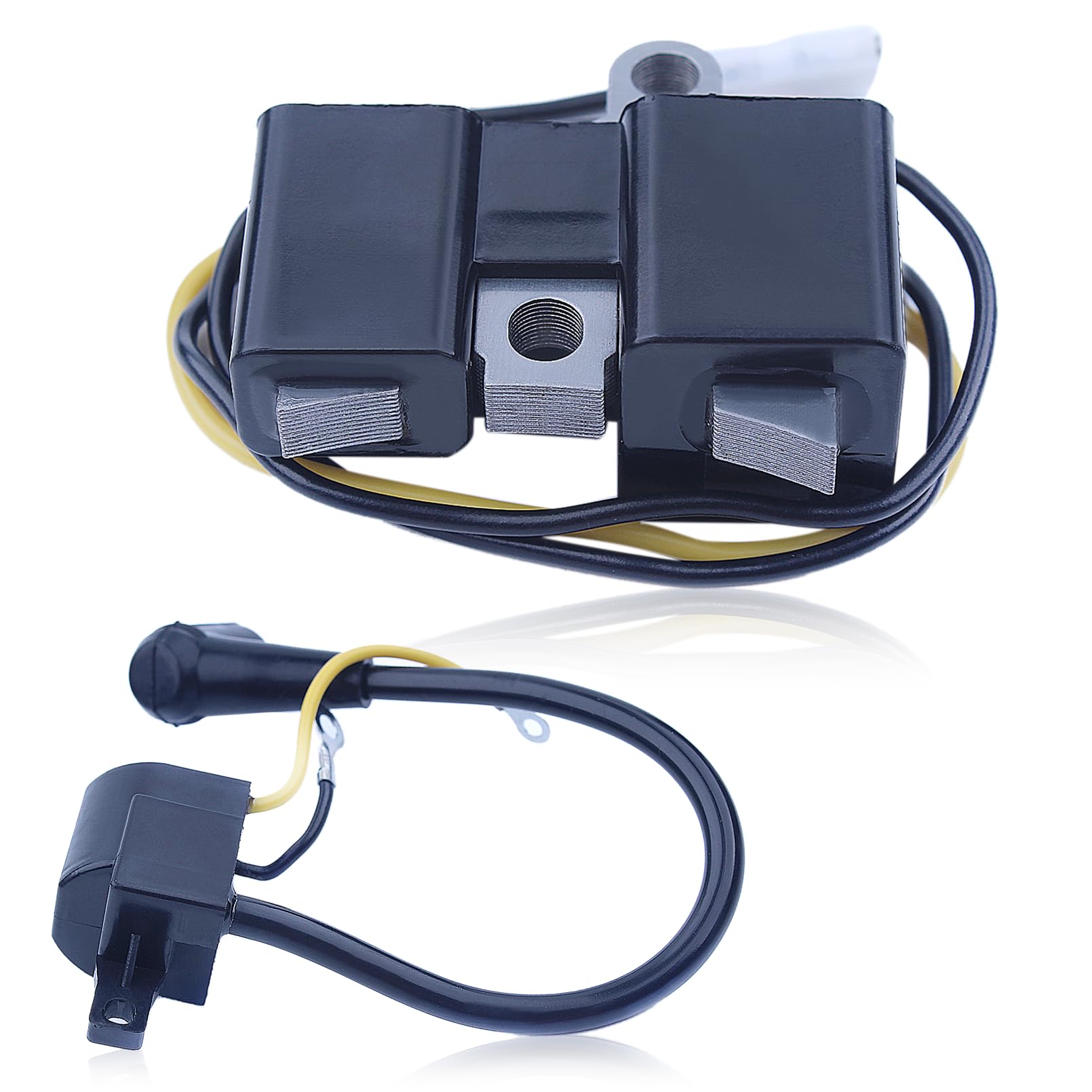Gubeter Ignition Coil Kit for Husqvarna 61 162 266 and for Jonsered 630 670 Chainsaw Spare Parts, Replace 501516201, 501617201, 501546201, 501517201