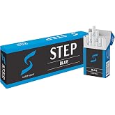 STEP Blue Light Smooth Herbal Cigarettes - Full Carton - Tobacco &amp; Nicotine Free - Tastes Like a Real Cigarette (10 Boxes = 200ct)
