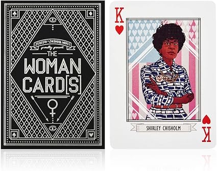 Amazon Com The Woman Cards Premium Illustrated Feminist Playing Cards Features 15 Powerful American Women 2nd Edition 1 Deck Made In The Usa Toys Games