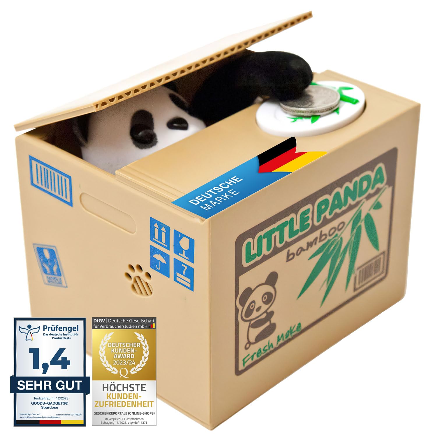 Electronic Piggy Bank Panda Bear Itazura Little Panda Electric Saving Box Money Box