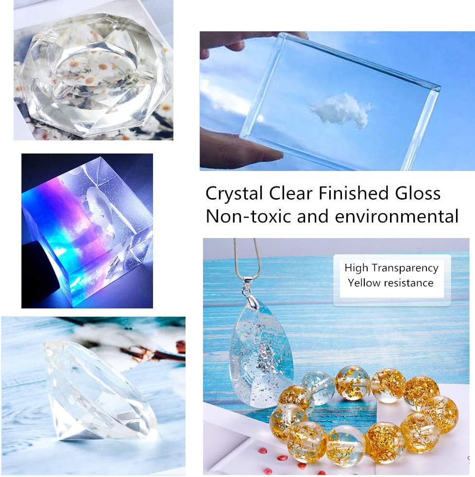 UV Resin-500g Upgrade 1 Minute Quick Cure! Hard Type Crystal Clear Epoxy Resin, UV Glue Ultraviolet Curing - Image 5