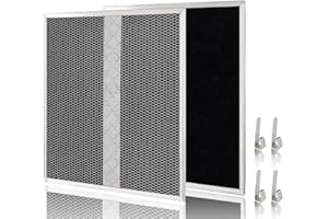 IMENGNIE HPF30 Charcoal Filter Non-Ducted Charcoal Filter Compatible with Broan Range Hood Filter S97020466 14-5/8'' x 12-7/8'' replacement nu-tone stove hood filter for kitchen 2Pack (XC)