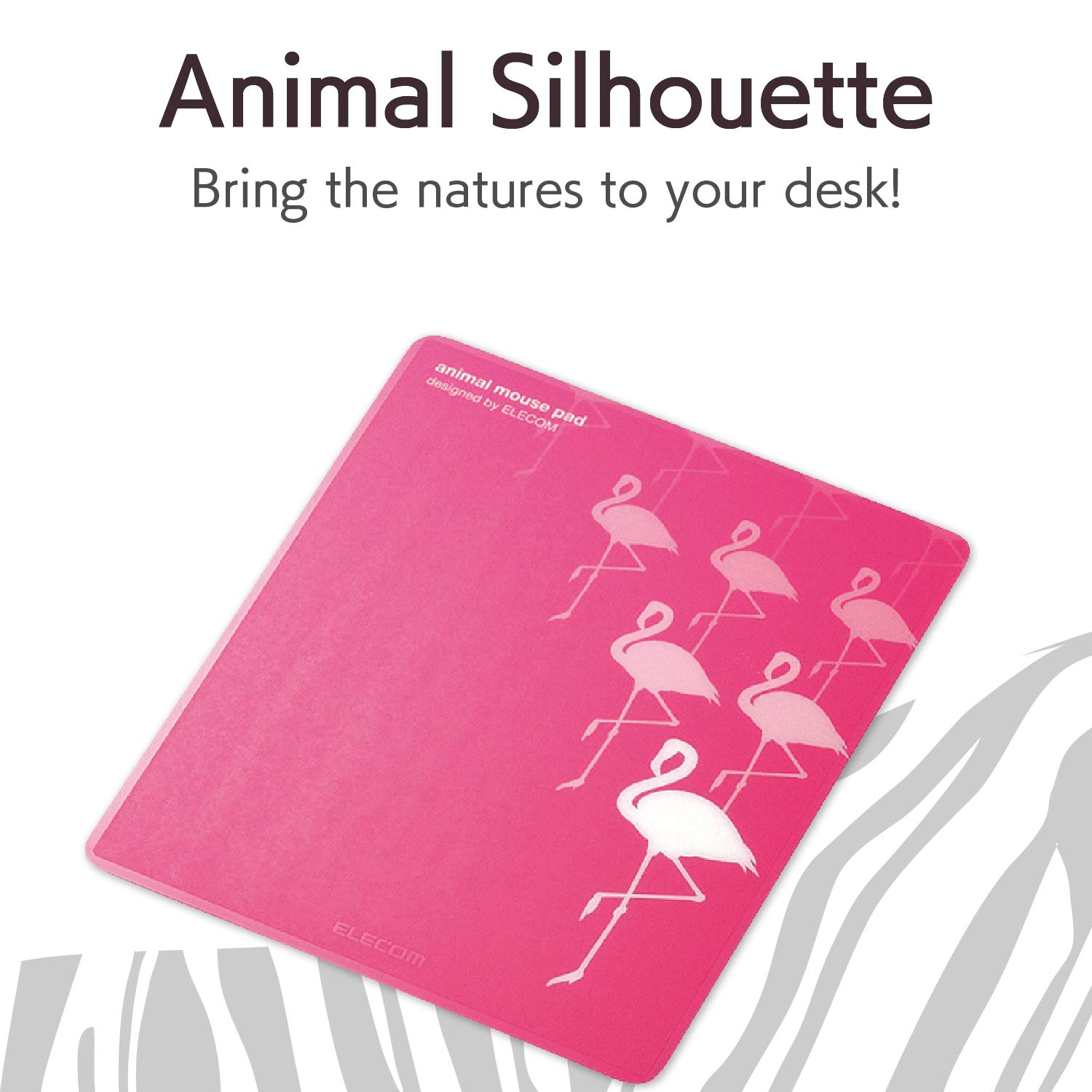 ELECOM Animal Mouse Pad/Non Slip/Stylish Design/Cute Flamingo MP-111C