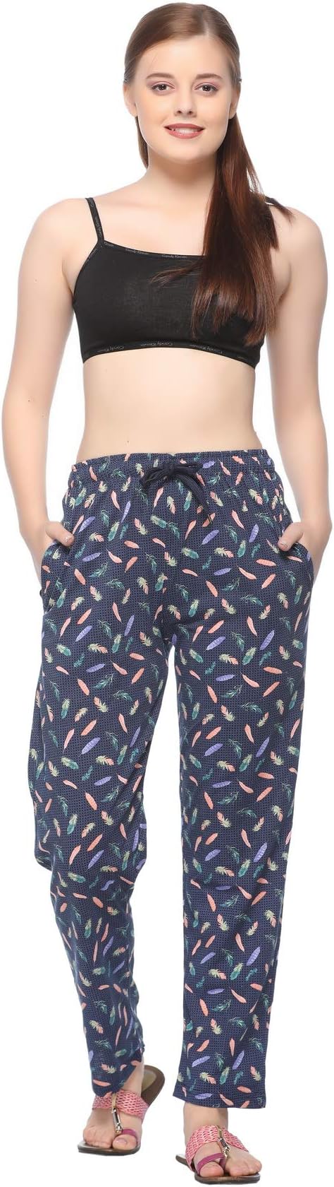 CUPID Regular Fit Printed Cotton Track Pant, Lower,Night Wear, Trouser, Sports Joggers, Pyjama for Lounge n Daily Use Gym Wear for Women