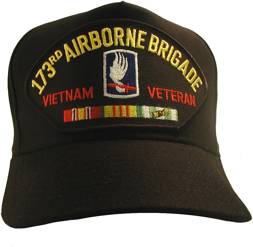 NEW U.S. Army 173rd Airborne Brigade Vietnam Veteran Cap w/ Ribbons