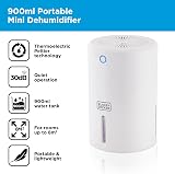 Black+Decker 900ml Portable Mini Dehumidifier White BXEH60001GB view 2