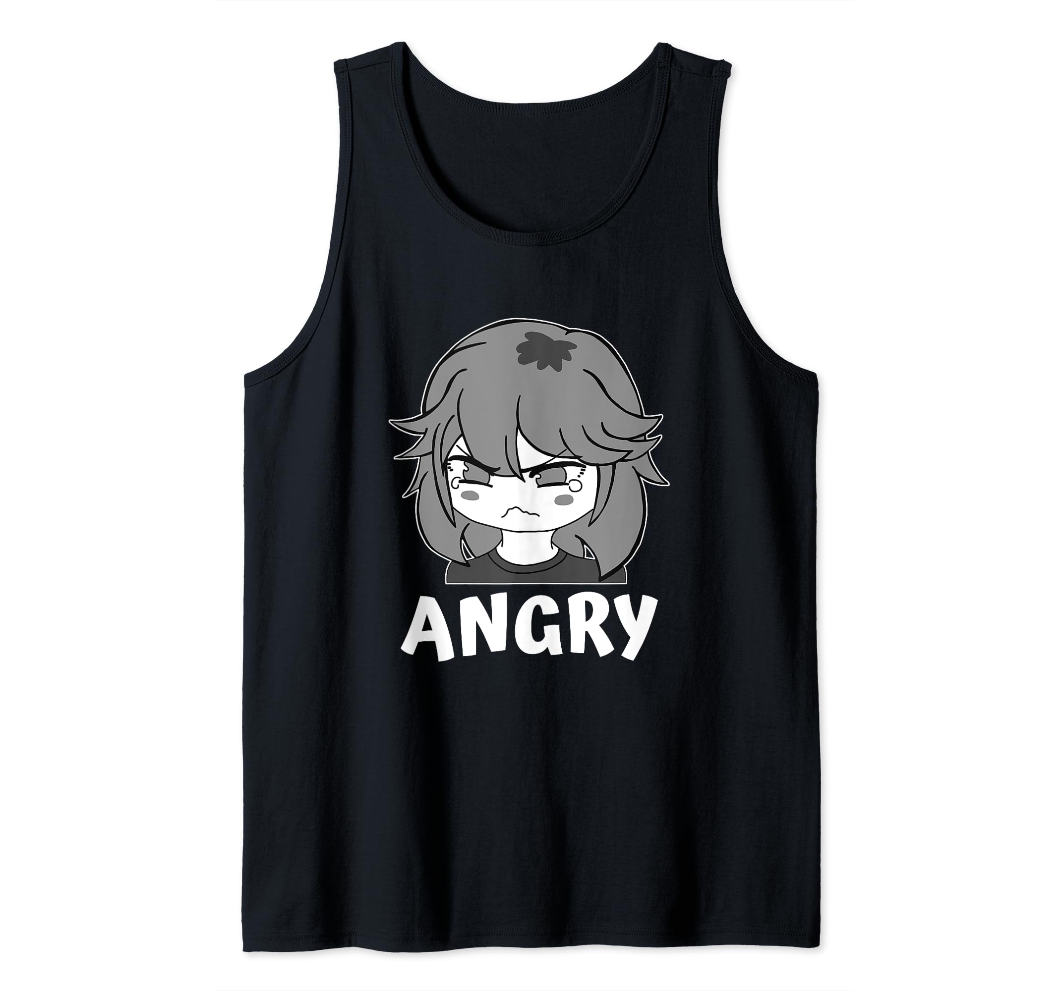 Funny Anime Manga Angry Loli Pout Face Little Girl Cute Meme Tank Top