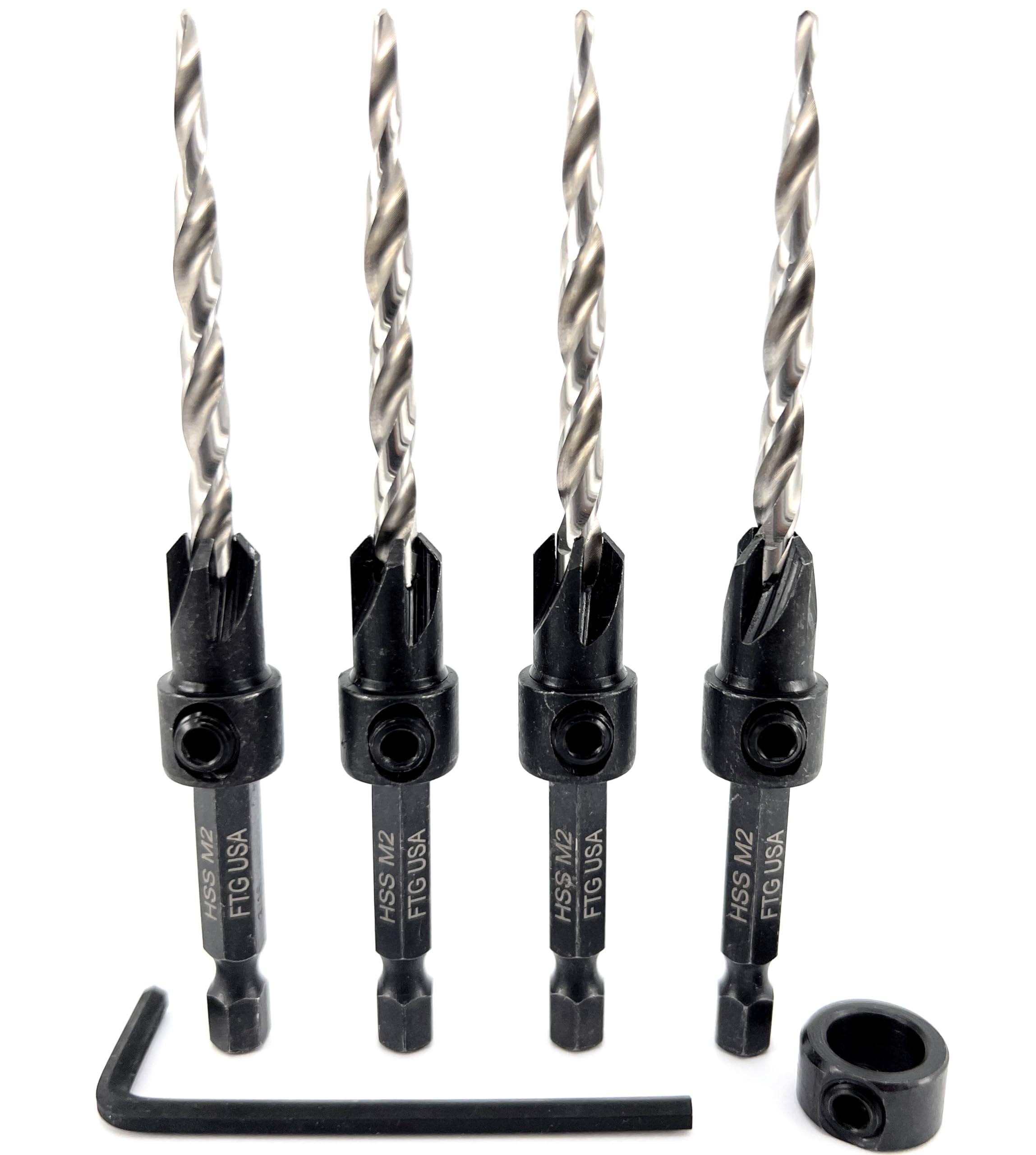 FTG USA 4 Pc #10 (3/16") Adjustable Wood