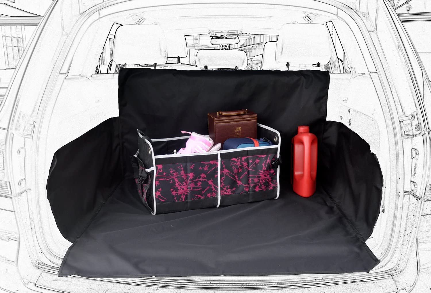 Photo 1 of Pet Dog Trunk Cargo Liner - Oxford Car SUV Seat Cover - Waterproof Floor Mat for Dogs Cats - Washable Dog Accessories