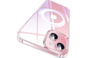 CASEKOO Strong Magnetic Clear Designed for iPhone 15 Plus/ 14 Plus Case [Non Yellowing] Compatible with MagSafe Protective Slim Cover 6.7 inch 2023, Clear
