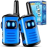 Kids Walkie Talkies Toys for Boys: comedyfun Mini Robots Walkies Talkies 2 Pack Easter Birthday Gifts for 3 4 5 6 7 8 Year Old Boys Toys Age 4 5 6 7 8 Basket Stuffers Camping Outdoor Games