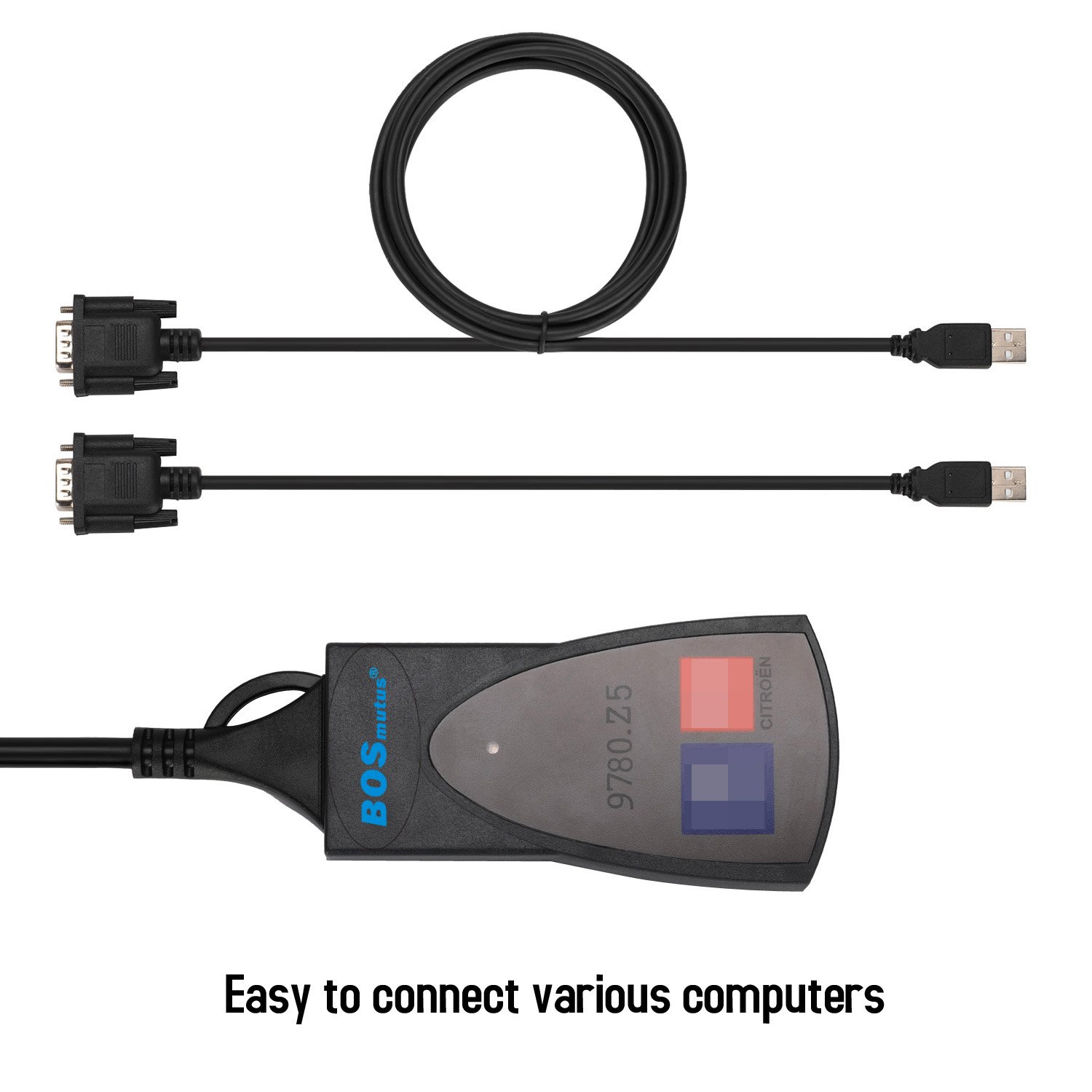 noir EOBD//OBD 2 Outils Moteur PP2000 Lexia 3 V48 V25 Diagbox 7.83 Citroen Berline compatible Outils Diagnostics pour syst/&egrave;me de moteur OBD-II PP2000 OBD2 Scanner