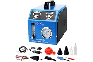 YSTOOL Intelligent Fuel System Smoke Leak Detector Automotive EVAP Leakage Test Tool Set with Quick Check and Smoke Location Function Universal for Pipe Intake System Exhaust System Cooling System