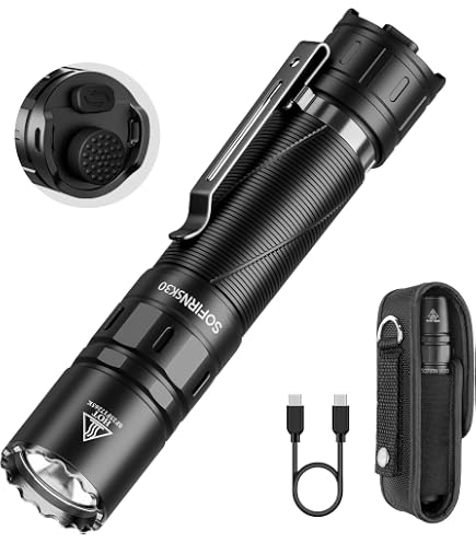 Amazon.com: sofirn SC33 Tactical Flashlight with Holster, 5200LM