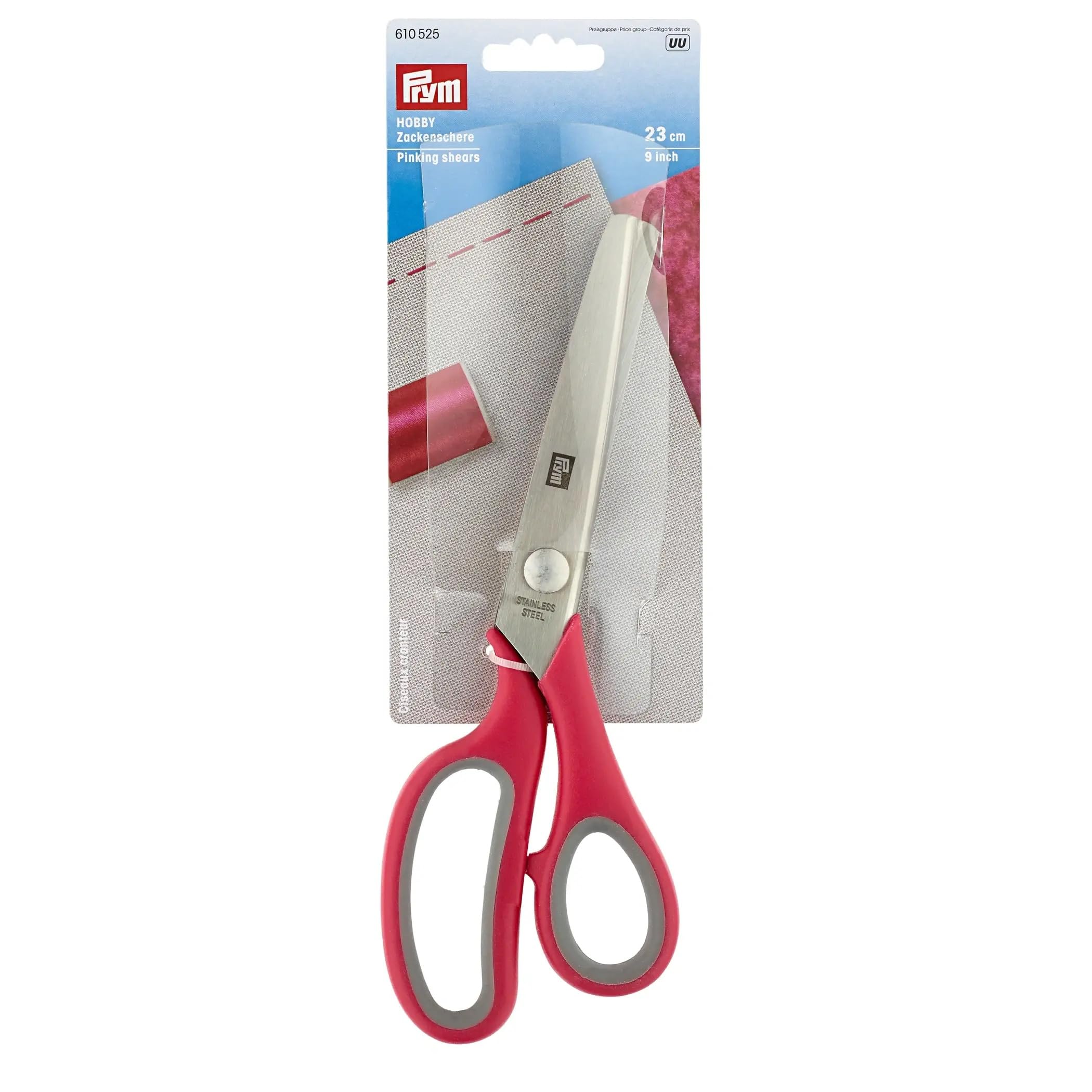 Prym - Prym Pinking (21cm) Shears - 1 Unit,Red, Grey