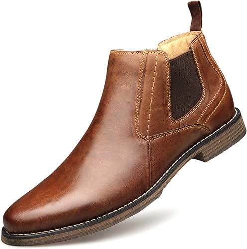 Amazon Kg8d ビジネスブーツ 本革 メンズ 革靴 サイドゴアブーツ ビジネス シューズ イングランド風 ショートブーツ 防滑 防水 チャッカブーツ 紳士靴 大きいサイ ズ エンジニアブーツ 通勤 通学 カジュアル ブーツ