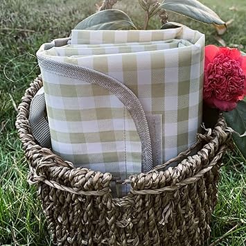 Amazon Kubo レジャーシート ピクニックマット 防水 厚手 折り畳み 0 150cm 4 6人用 レジャーマット チェック柄 大判 軽量 ピクニックシート テント マット 芝生 花見 公園 運動会 キャンプ 花火大会 防災 グリーン Kubo レジャーシート