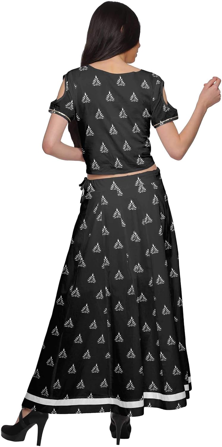 ethnic skirt top set