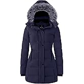 wantdo Women's Recycled Puffer Jackets Warm Winter Coats Long Winter Jacket Puffy Coat