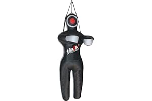 MMA Jiu Jitsu Grappling Dummy Man-Shaped Judo Punching Bag Black - Unfilled