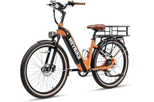 Heybike Cityrun Electric Bike, 1000W Motor Peak City Cruiser Ebike, 48V 15Ah(720Wh) Battery, 60 Miles, Step-Thru Electric Bicycle with APP Control, 3H Fast Charging, Commuter Electric Bike for Adults