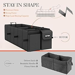 HOTOR Trunk Organizer, Sturdy Foldable with Cooler