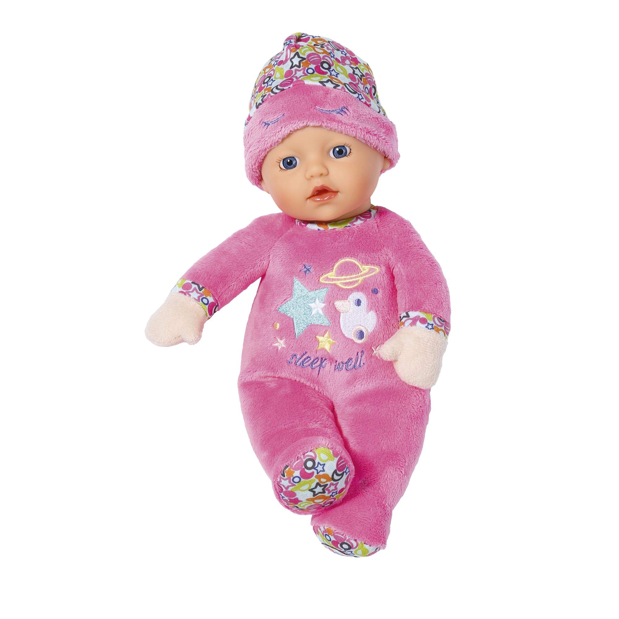 BABY born Sleepy 30 cm Doll - Small & Soft - Easy for Small Hands, Creative Play Promotes Empathy & Social Skills, For Newborns - Includes Night Cap