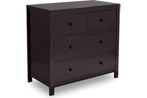 Delta Children 3 Drawer Dresser - Dark Chocolate