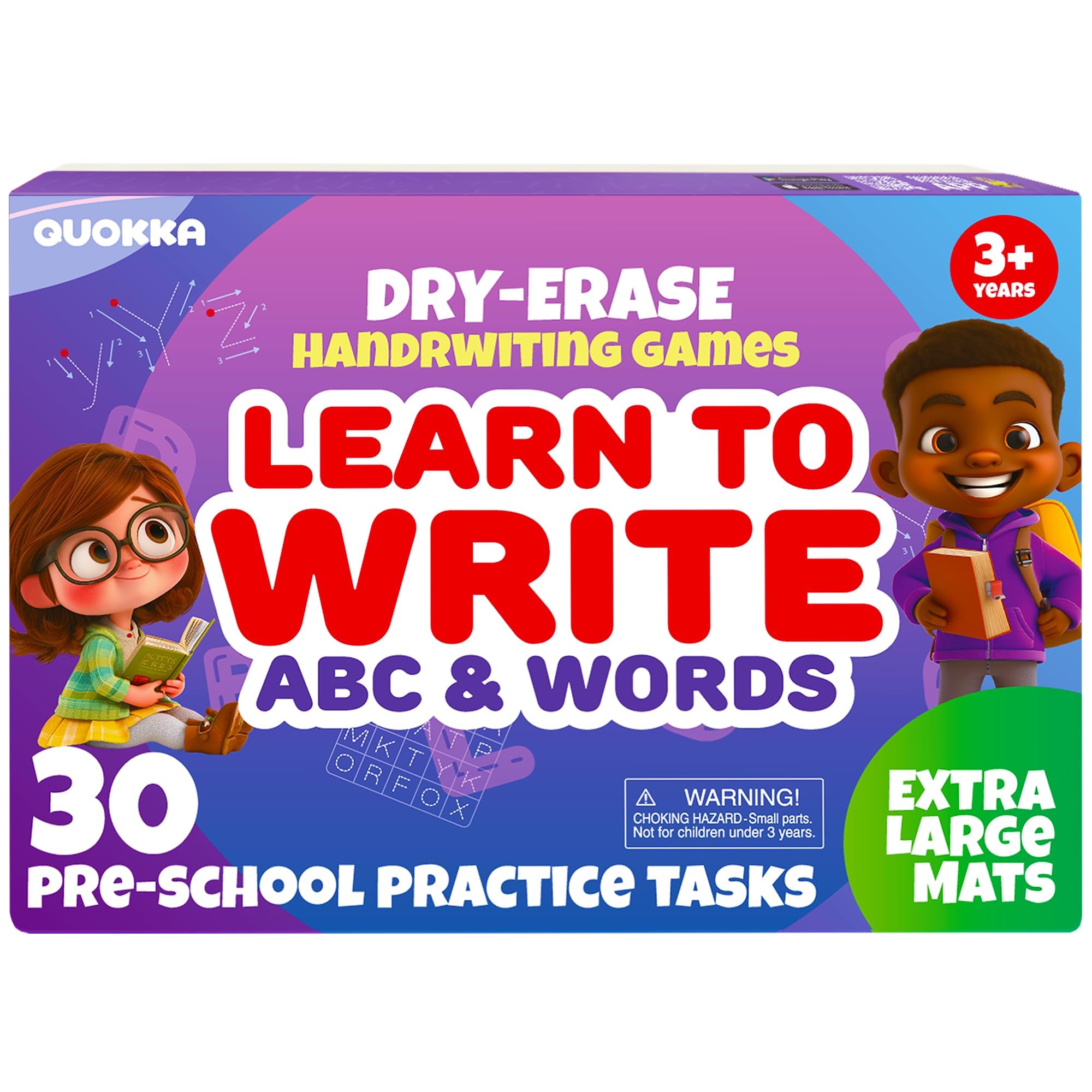 Photo 1 of *FACTORY SEALED* QUOKKA Busy Book Practice Handwriting for Kids - ABC - Learn to Write for Toddlers 3-5 | 30 Tasks | Pre K ABC Letter Tracing | Homeschool Preschool Learning Activities